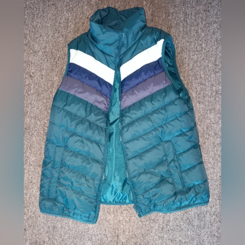 Arizona Jean company blue teal vest size medium New with tags